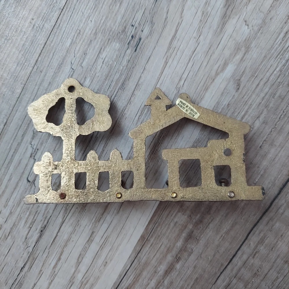 Vintage Brass Wall Hooks Home Key Hanger